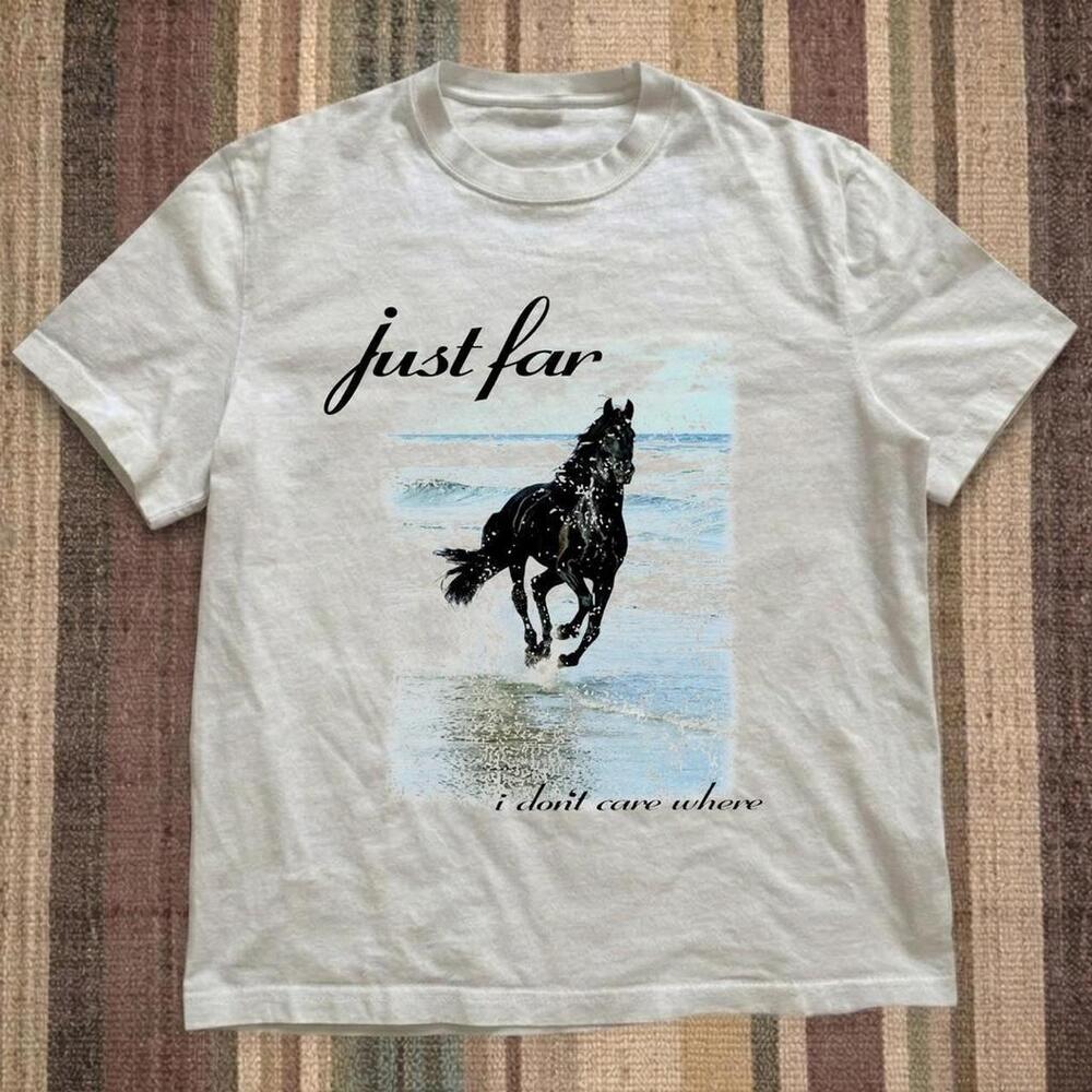 Horse White Graphic Tee